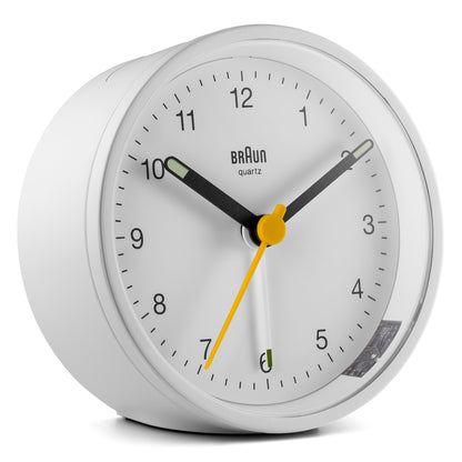 Braun Classic Analogue Alarm Clock White