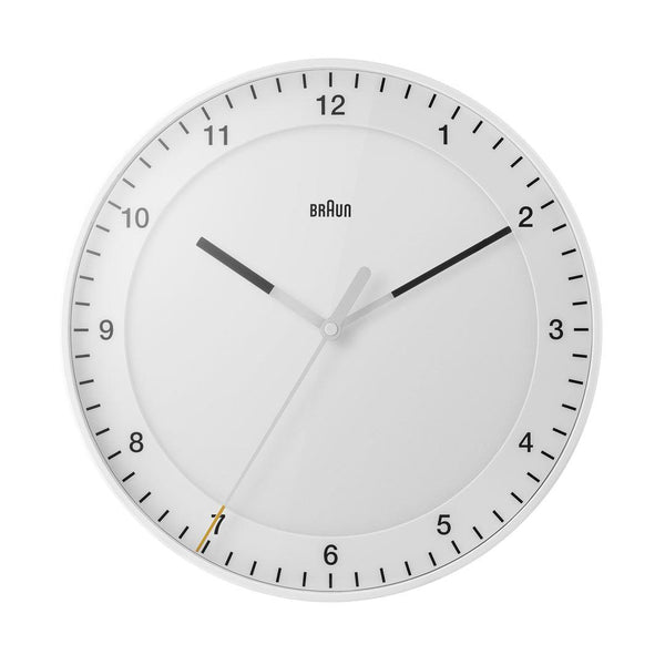 Braun Classic Analogue Wall Clock 30cm White