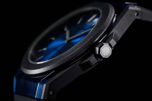 D1 Milano Carbonlite Blue 40.5mm Watch