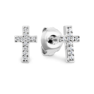 GEORGINI BABY CROSS EARRING