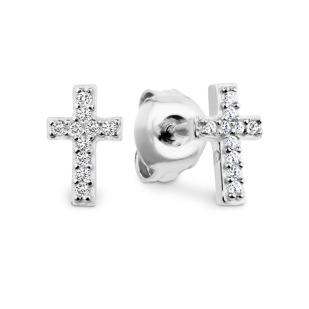 GEORGINI BABY CROSS EARRING