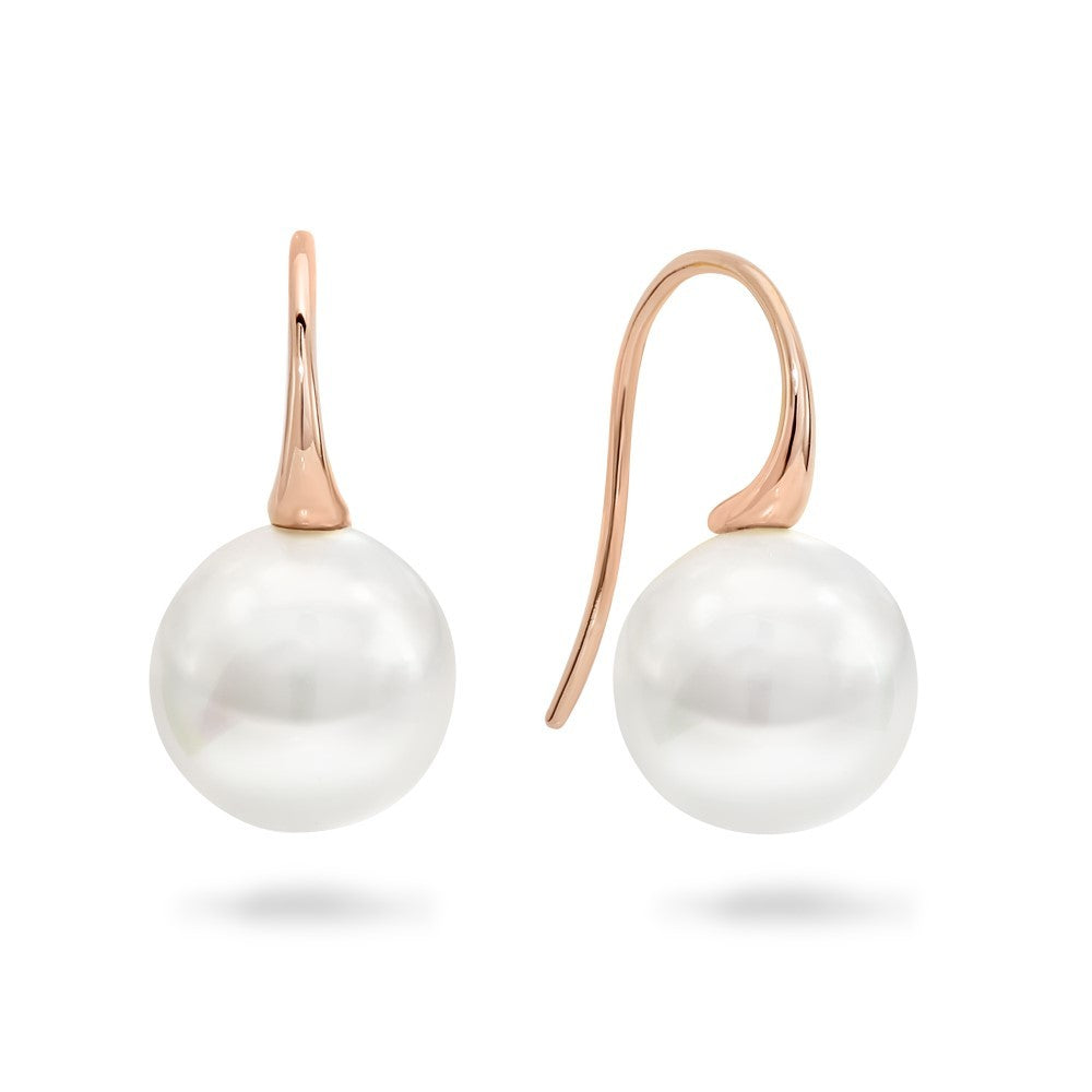 NATURA ROSE GOLD PEARL EARRINGS