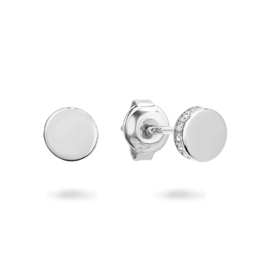 MICRO RHODIUM EARRING