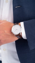 Load image into Gallery viewer, Gant Park Hill III White Dial Brown Leather