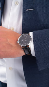 Gant Park Hill III Grey Dial Black Leather