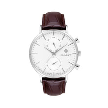 Load image into Gallery viewer, Gant Park Hill Day-Date II White Dial Brown Leather