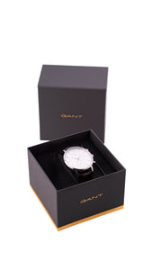 Gant Park Hill Day-Date II White Dial Brown Leather