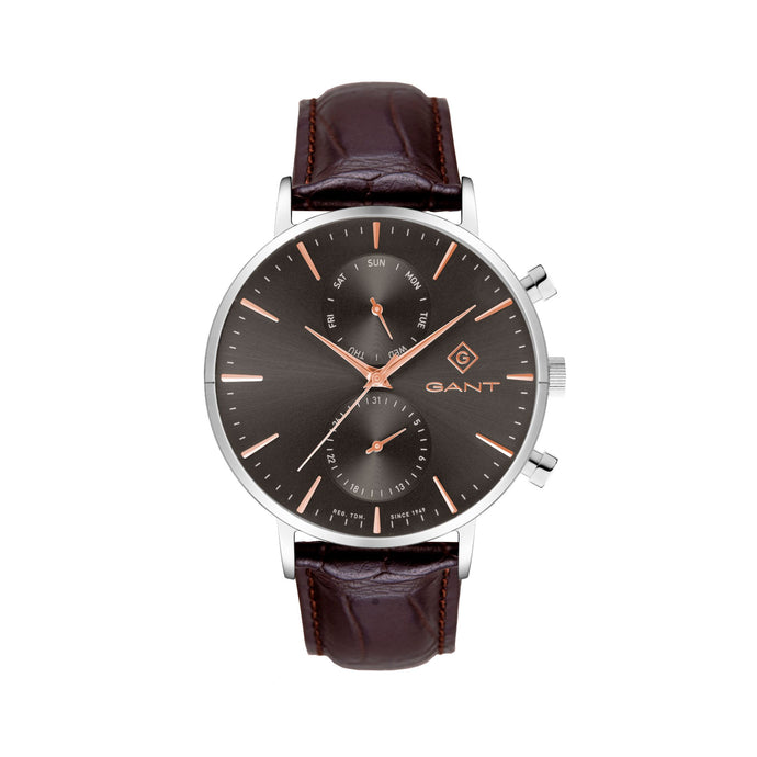 Park Hill Day-Date II Grey Dial Brown Leather