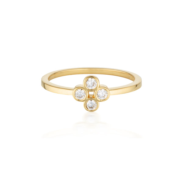 GEORGINI STELLAR LIGHTS GOLD TWINKLE RING