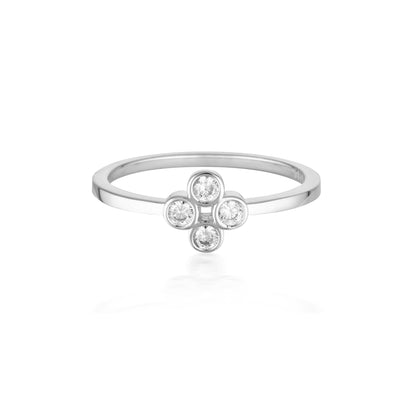 GEORGINI STELLAR LIGHTS ROSE GOLD TWINKLE RING