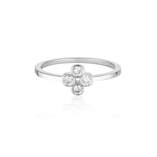 GEORGINI STELLAR LIGHTS ROSE GOLD TWINKLE RING