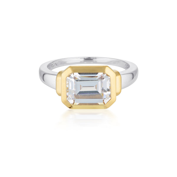 GEORGINI EMILIO SILVER & GOLD ZION RING