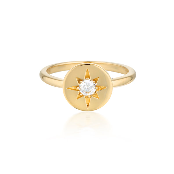 GEORGINI STELLAR LIGHTS GOLD RING