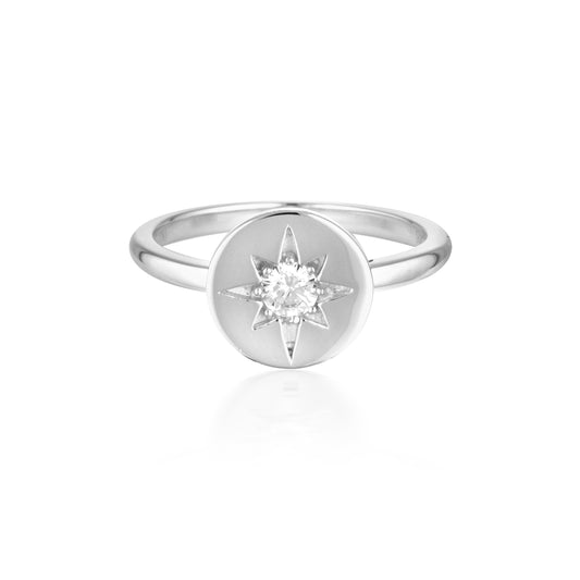 GEORGINI STELLAR LIGHTS SILVER RING