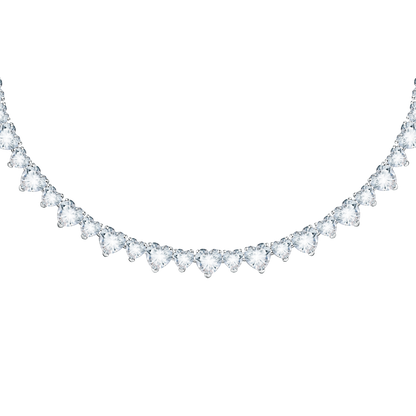 Chiara Ferragni Diamond Heart Silver Necklace