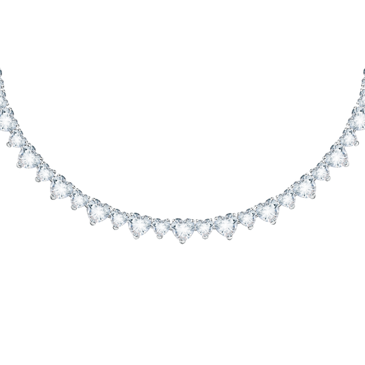 Chiara Ferragni Diamond Heart Silver Necklace