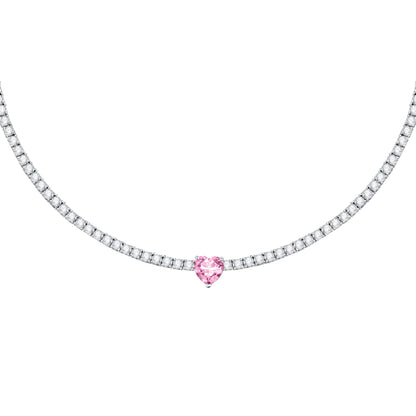 Chiara Ferragni Diamond Heart FairyTale Tennis Necklace