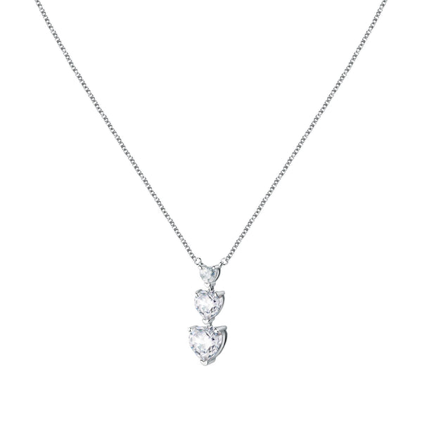 Chiara Ferragni Diamond Heart Silver Pendant