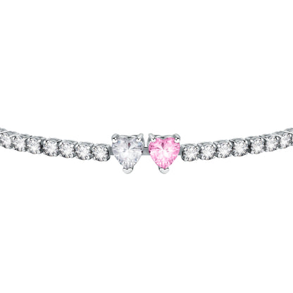 Chiara Ferragni Diamond Heart White and Fairytale Tennis Bracelet