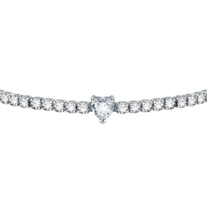 Chiara Ferragni Diamond Heart White Tennis Bracelet