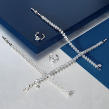 Load image into Gallery viewer, Chiara Ferragni Diamond Heart XL Stone Tennis Bracelet