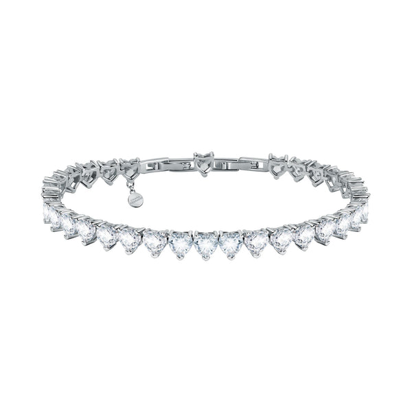 Chiara Ferragni Diamond Heart White Stone Tennis Bracelet