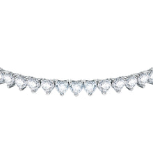 Load image into Gallery viewer, Chiara Ferragni Diamond Heart White Stone Tennis Bracelet