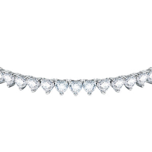 Chiara Ferragni Diamond Heart White Stone Tennis Bracelet