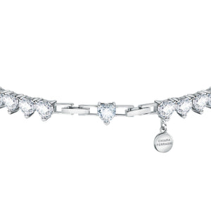 Chiara Ferragni Diamond Heart White Stone Tennis Bracelet