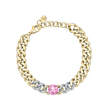 Load image into Gallery viewer, Chiara Ferragni Chain Collection Pink Stone Gold Bracelet