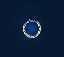 Load image into Gallery viewer, Chiara Ferragni Chain Collection Pink Stone Gold Bracelet