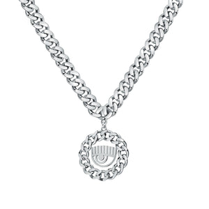 Chiara Ferragni Chain Collection Silver Eye Pendant