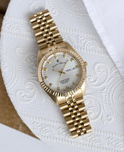 Load image into Gallery viewer, JDM Inspiration Day-Date Gold White 5 ATM