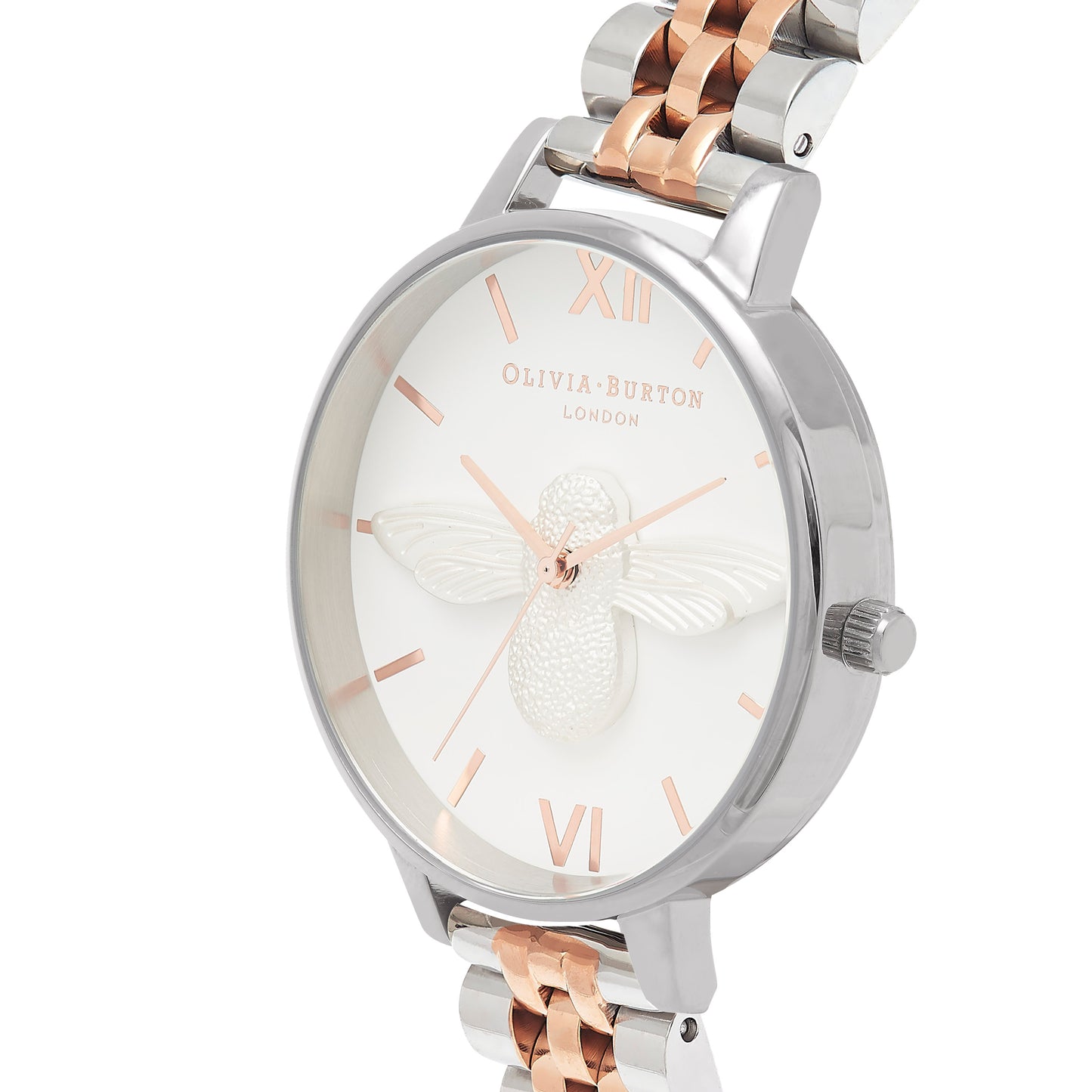 Olivia Burton 3D Bee Two Tone Bracelet Watch