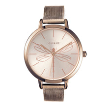 Load image into Gallery viewer, Oui&amp;Me Grande Amourette 38mm Rose Gold Dragonfly Watch