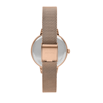 Oui&Me Fleurette Real Flowers 34mm Rose Gold Flower Dial Watch