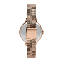 Load image into Gallery viewer, Oui&amp;Me Fleurette Real Flowers 34mm Rose Gold Flower Dial Watch