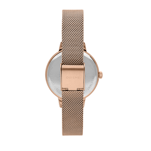 Oui&Me Fleurette Real Flowers 34mm Rose Gold Flower Dial Watch