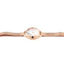 Load image into Gallery viewer, Oui&amp;Me Petite Fleurette 32mm Floral Rose Gold Mesh Watch