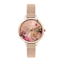 Load image into Gallery viewer, Oui&amp;Me Fleurette Real Flowers 34mm Flower Dial Watch