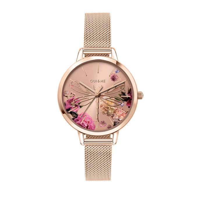 Oui&Me Fleurette Real Flowers 34mm Flower Dial Watch