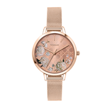 Load image into Gallery viewer, Oui&amp;Me Fleurette Real Flowers 34mm Floral Dial Watch