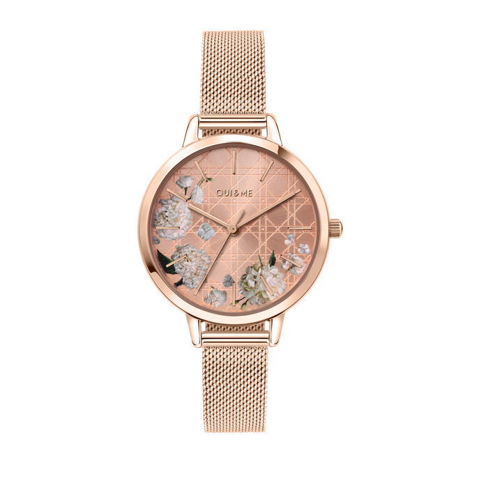 Oui&Me Fleurette Real Flowers 34mm Floral Dial Watch