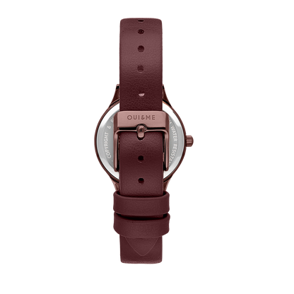 Oui&Me Bichette 28mm Burgundy Watch