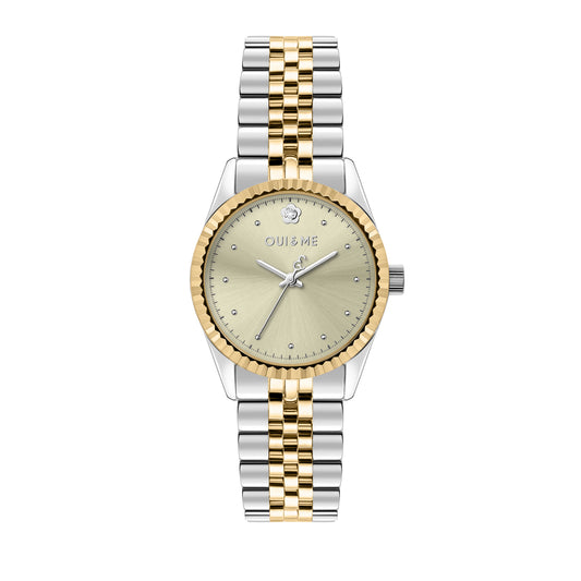 Oui&Me Coquette 30mm Two Tone Champagne Watch