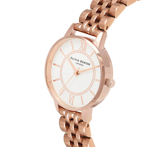 Olivia Burton Wonderland Rose Gold Bracelet Watch