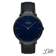 Load image into Gallery viewer, Nordgreen Native 36mm Navy Blue Dial Black Watch