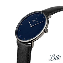 Load image into Gallery viewer, Nordgreen Native 36mm Navy Blue Dial Black Watch