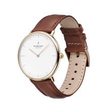 Load image into Gallery viewer, Nordgreen Native 40mm Gold Case Brown Watch