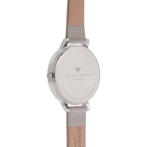 Olivia Burton Big Dial Silver Case Grey Watch